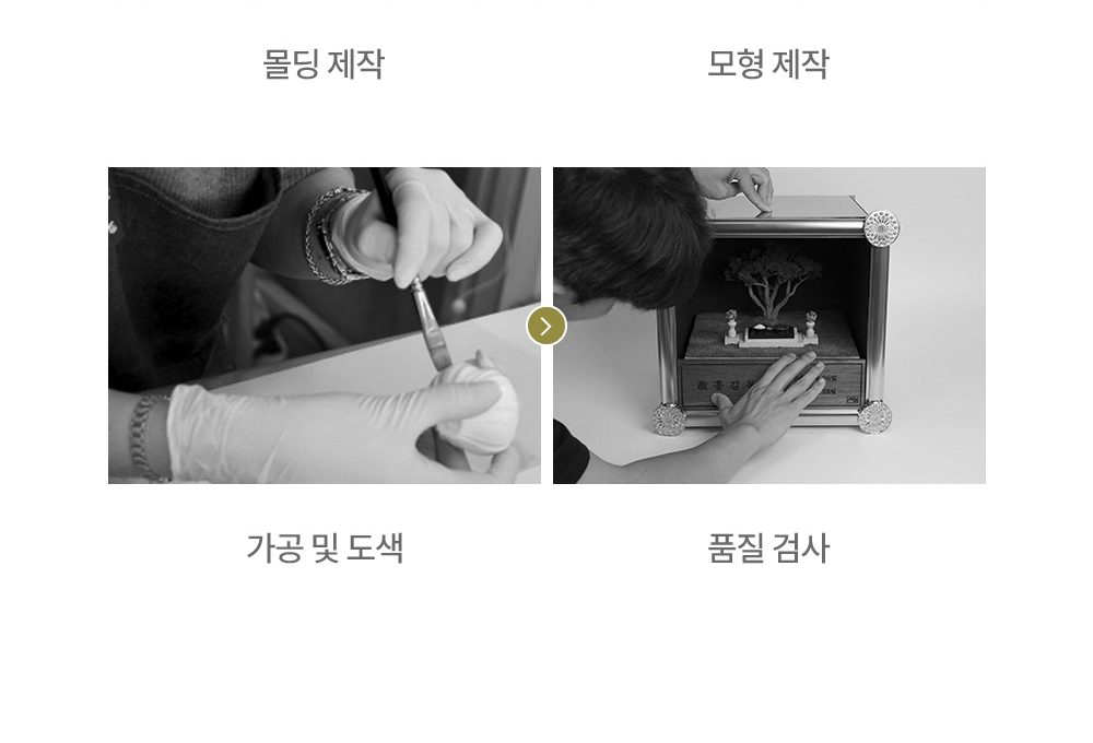 새늘 생산 공정 — 몰딩 제작·모형 제작·가공 및 도색·품질 검사